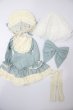 画像6: MSD/OF:Frill bonnet dress set(Indi blue):Nine9 Style製 S-24-06-16-257-GN-ZS (6)