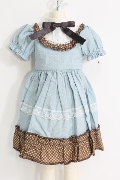 【セール得価】SDM MSD女の子サイズ　ディーラー製　ワンピース　お花のヘッドドレス付　未開封品 服、靴
