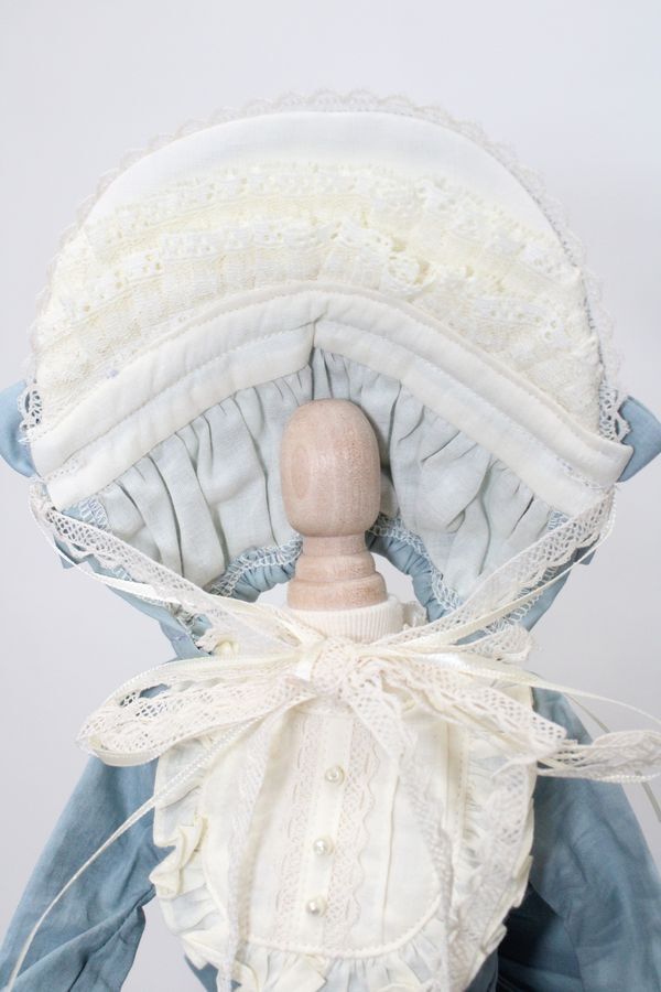 MSD/OF:Frill bonnet dress set(Indi blue):Nine9 Style製 S-23-11-15
