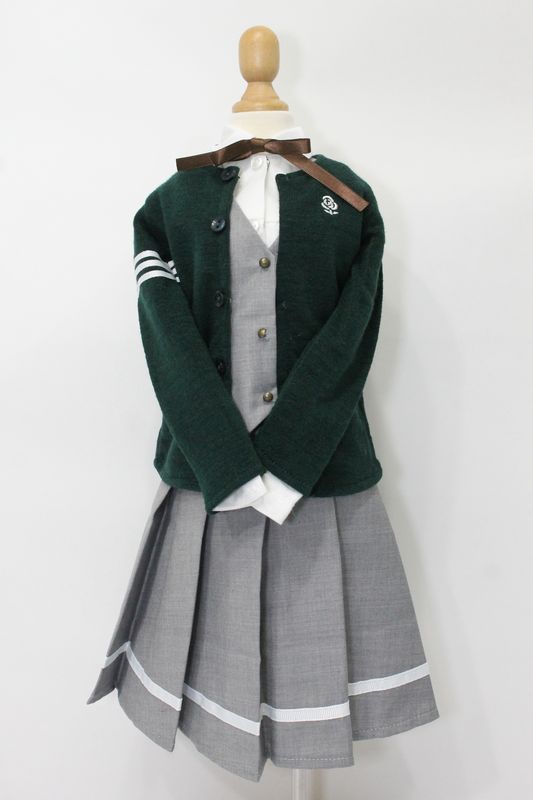 A16レディース 学園風 暗黒薔薇 クール ビジュアル セーラー服 白-